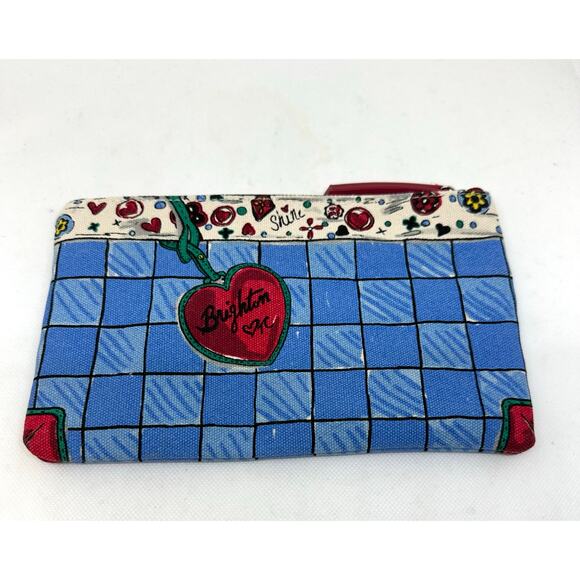 BRIGHTON With Love From Me To You Tom Clancy Sparkle Bow Zip Zipper Pouch Canvas - Picture 3 of 5